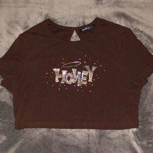 shein, brown, XL, never worn